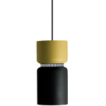 Aspen S17A Pendant - Black / Lemon Top Shade