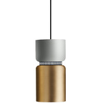 Aspen S17A Pendant - Black / Limestone Top Shade