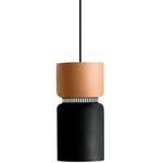 Aspen S17A Pendant - Black / Mango Top Shade