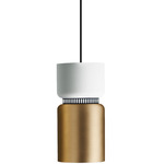 Aspen S17A Pendant - Black / Snow Top Shade