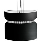Aspen S40 Pendant - Black / Black Top Shade