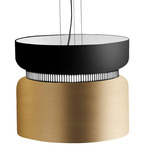 Aspen S40 Pendant - Black / Black Top Shade