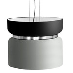 Aspen S40 Pendant - Black / Black Top Shade