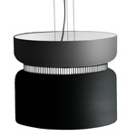 Aspen S40 Pendant - Black / Grey Top Shade