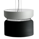 Aspen S40 Pendant - Black / Limestone Top Shade