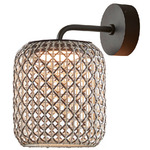 Nans Outdoor Wall Sconce - Graphite Brown / Brown