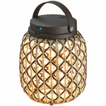 Nans Portable Table Lamp - Graphite Brown / Brown