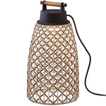 Nans Outdoor Portable Table Lamp - Graphite Brown / Brown