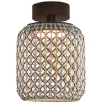 Nans Outdoor Ceiling Light - Graphite Brown / Brown