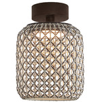 Nans Outdoor Ceiling Light - Graphite Brown / Brown