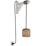 Nans Outdoor Plug-In Pendant - Graphite Brown / Brown