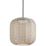 Nans Outdoor Pendant - Graphite Brown / Beige