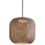 Nans Outdoor Pendant - Graphite Brown / Brown