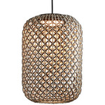 Nans Outdoor Pendant - Graphite Brown / Brown