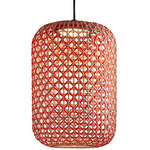 Nans Outdoor Pendant - Graphite Brown / Red