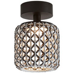 Nans Outdoor Ceiling Light - Graphite Brown / Brown