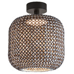 Nans Outdoor Ceiling Light - Graphite Brown / Brown