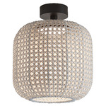 Nans Outdoor Ceiling Light - Graphite Brown / Beige