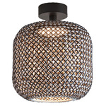 Nans Outdoor Ceiling Light - Graphite Brown / Brown