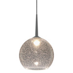 Bobo 1 LED Pendant - Matte Chrome / Clear