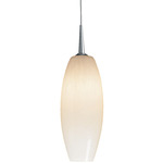 Ciro LED Pendant - Matte Chrome / White