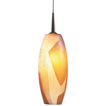 Ciro LED Pendant - Matte Chrome / Gold Leaf