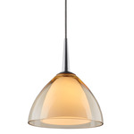 Rainbow LED Pendant - Matte Chrome / Smoky