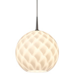 Sirena LED Pendant - Matte Chrome / White