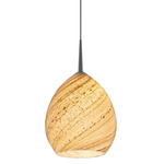 Vibe LED Pendant - Matte Chrome / Sea Shell