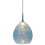 Vibe LED Pendant - Matte Chrome / Glacier