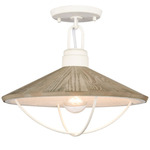 Cape May Ceiling Light - White / Driftwood