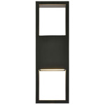 Reflection Point Outdoor Wall Sconce - Matte Black / Clear