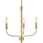 Newland Chandelier - Satin Brass