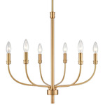 Newland Chandelier - Satin Brass