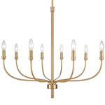 Newland Chandelier - Satin Brass