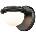 Nelly Wall Sconce - Matte Black / Opal