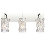 Forma de Crystal Bathroom Vanity Light - Polished Chrome / Crystal