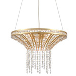 Fantania Chandelier - Champagne Gold / Crystal
