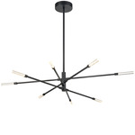 Light Streak Chandelier - Matte Black