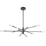 Light Streak Chandelier - Matte Black