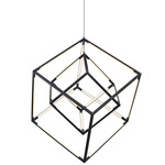 Cube Squared Pendant - Matte Black