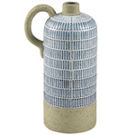Doyle Vase - Beige / Blue