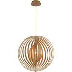 Abruzzo Pendant - Wood / Natural Wood