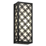 Clover Outdoor Wall Sconce - Black / White