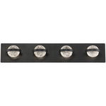 Ryder Bathroom Vanity Light - Black / Clear