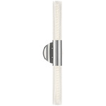 Crossley Wall Sconce - Chrome / Clear