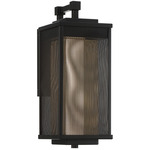 Brama Outdoor Wall Sconce - Black / Gold / White
