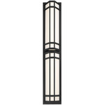 Monte Extra Large Outdoor Wall Sconce - Satin Black / White