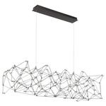 Leonardelli Linear Chandelier - Dark Chrome