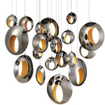 Arlington Round Chandelier - Blackened Chrome / Blackened Chrome